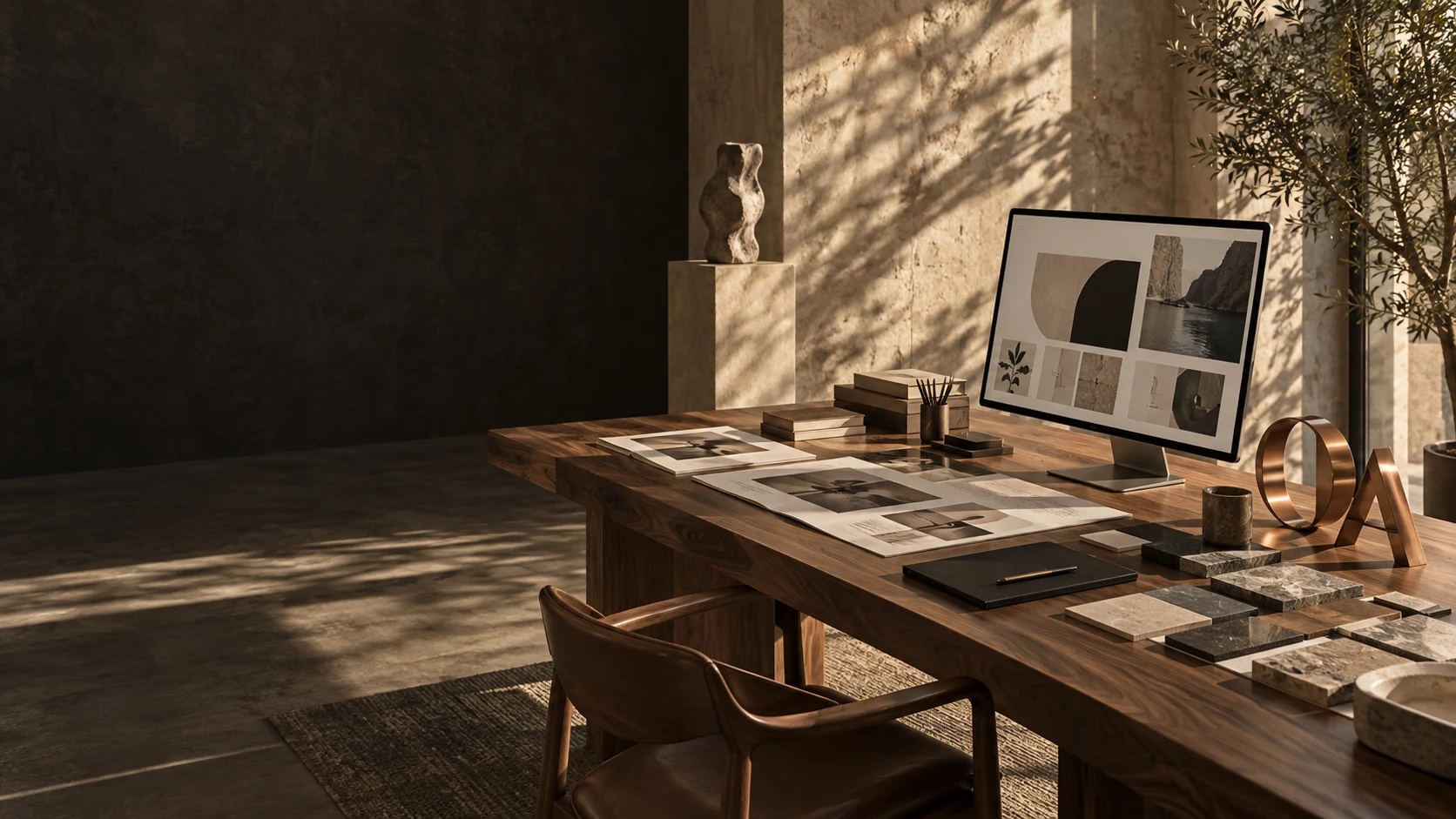 Minh họa studio sáng tạo, thiết kế thương hiệu và sản phẩm số